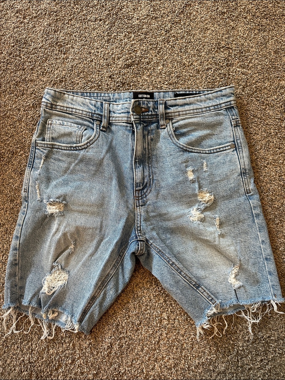 cotton on mens jean shorts